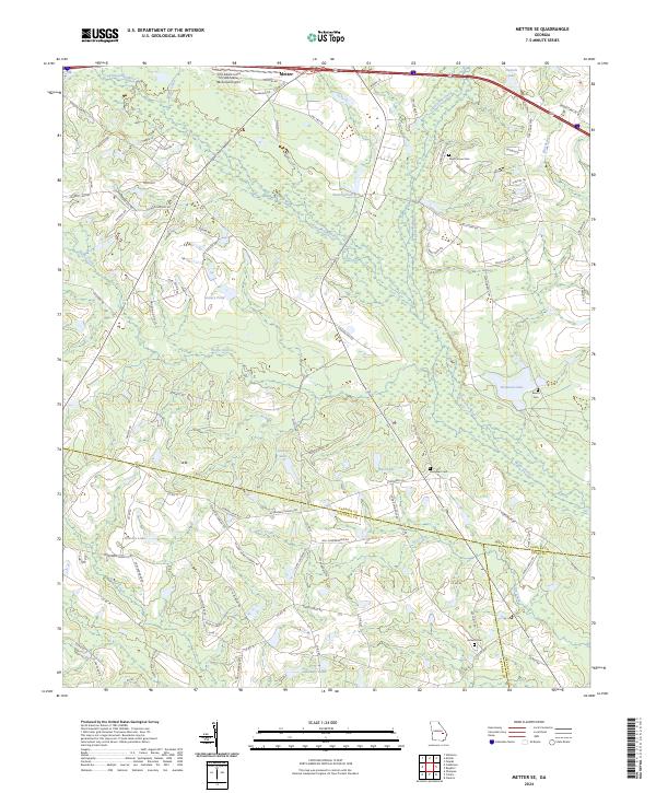 USGS Topographic Map – Metter SE