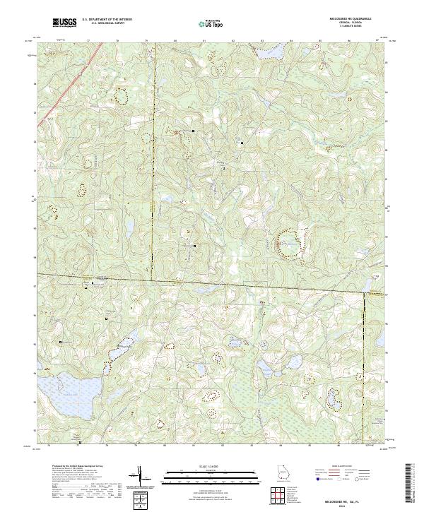 USGS Topographic Map – Miccosukee NE