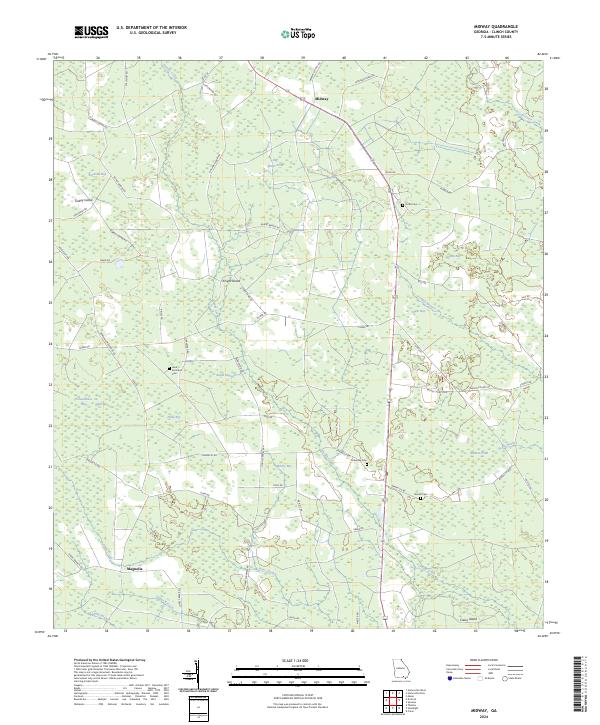 USGS Topographic Map – Midway