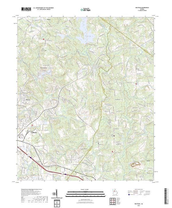 USGS Topographic Map – Milstead