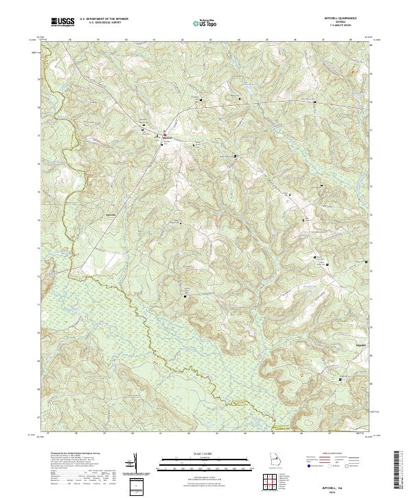 USGS Topographic Map – Mitchell