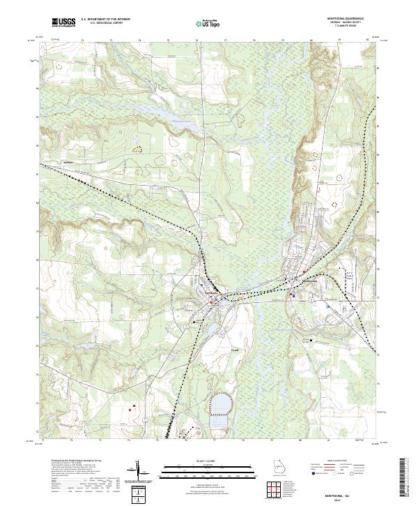 USGS Topographic Map – Montezuma