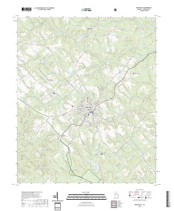 USGS Topographic Map – Monticello