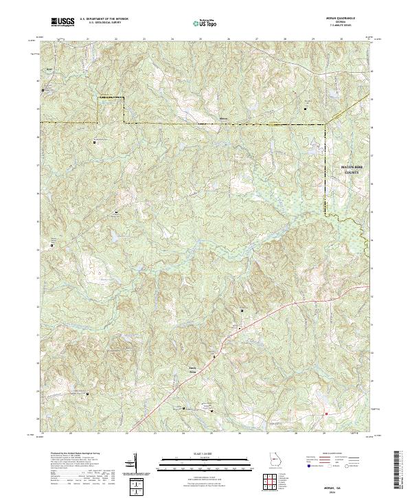 USGS Topographic Map – Moran