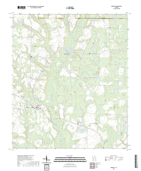 USGS Topographic Map – Morgan