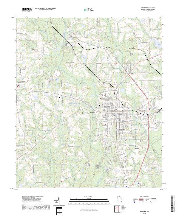 USGS Topographic Map – Moultrie