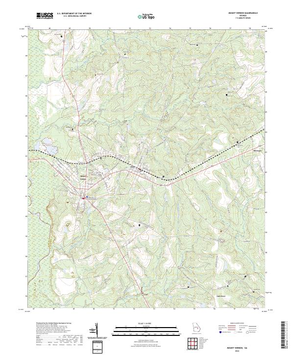USGS Topographic Map – Mount Vernon