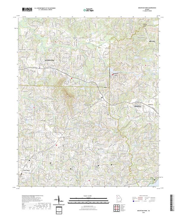USGS Topographic Map – Mountain Park