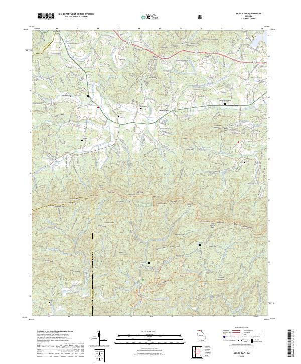 USGS Topographic Map – Mulky Gap
