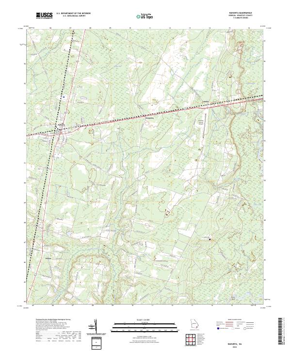 USGS Topographic Map – Nahunta