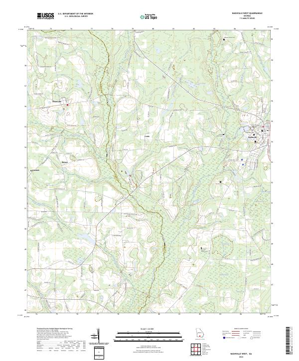 USGS Topographic Map – Nashville West