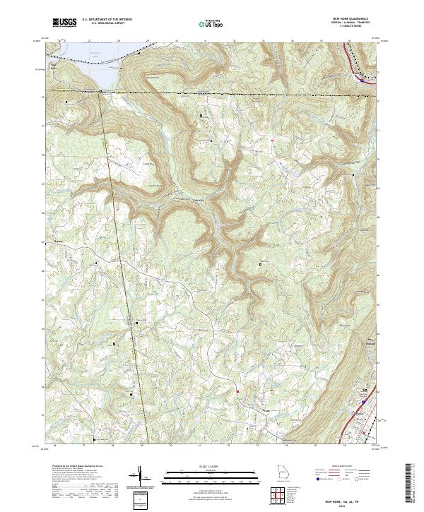 USGS Topographic Map – New Home