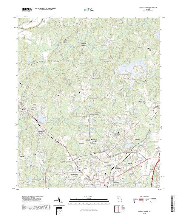 USGS Topographic Map – Newnan North