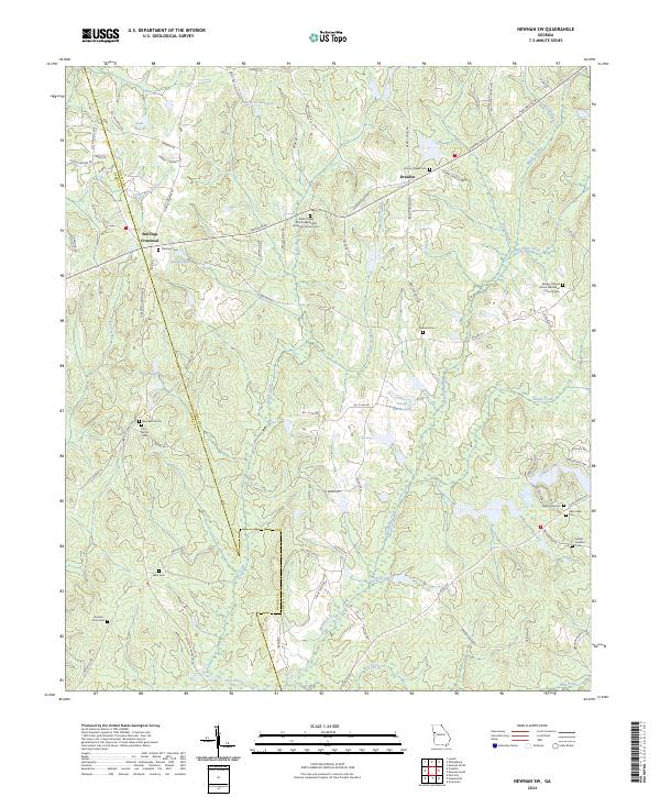 USGS Topographic Map – Newnan SW