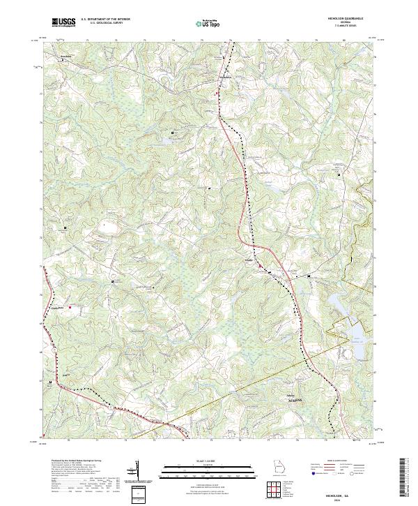 USGS Topographic Map – Nicholson