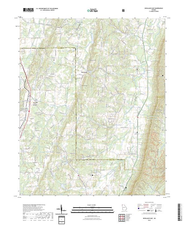 USGS Topographic Map – Nickajack Gap