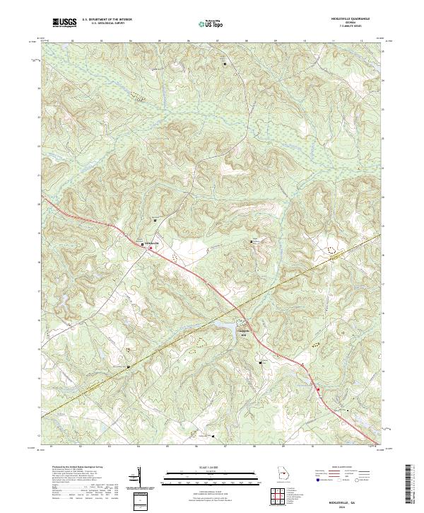USGS Topographic Map – Nicklesville