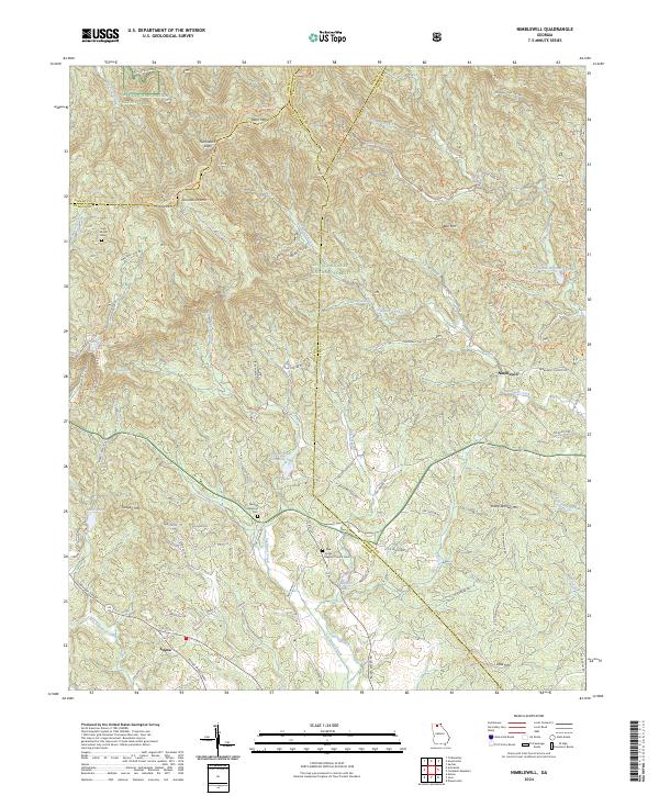 USGS Topographic Map – Nimblewill