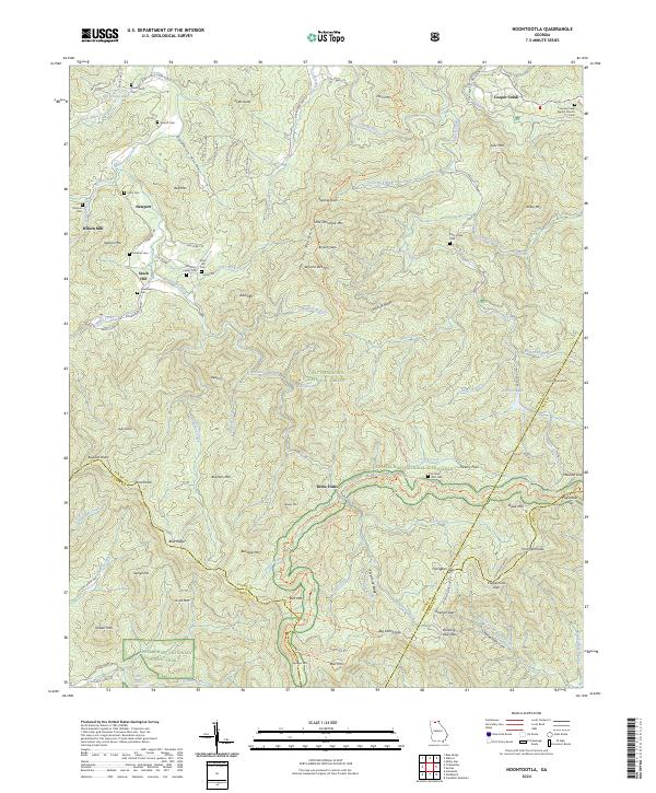 USGS Topographic Map – Noontootla