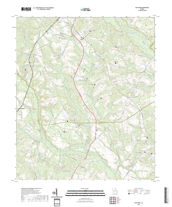 USGS Topographic Map – Oak Park