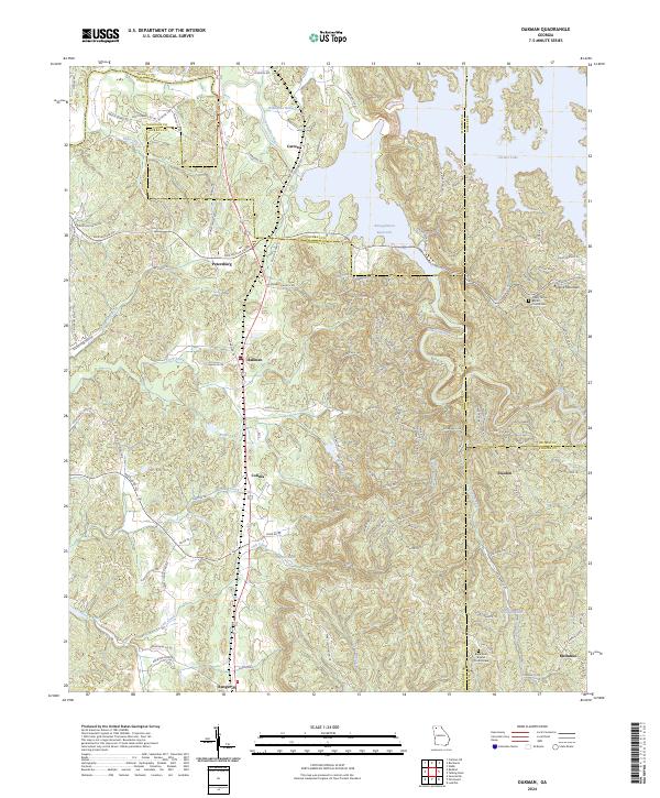 USGS Topographic Map – Oakman
