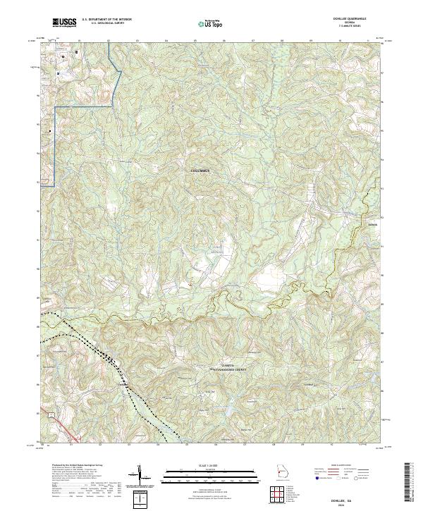 USGS Topographic Map – Ochillee