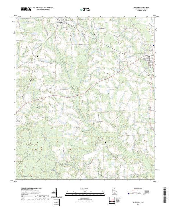 USGS Topographic Map – Ocilla West