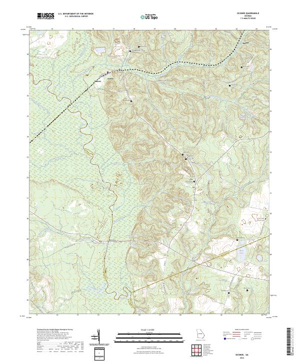 USGS Topographic Map – Oconee