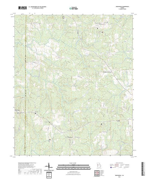 USGS Topographic Map – Odessadale