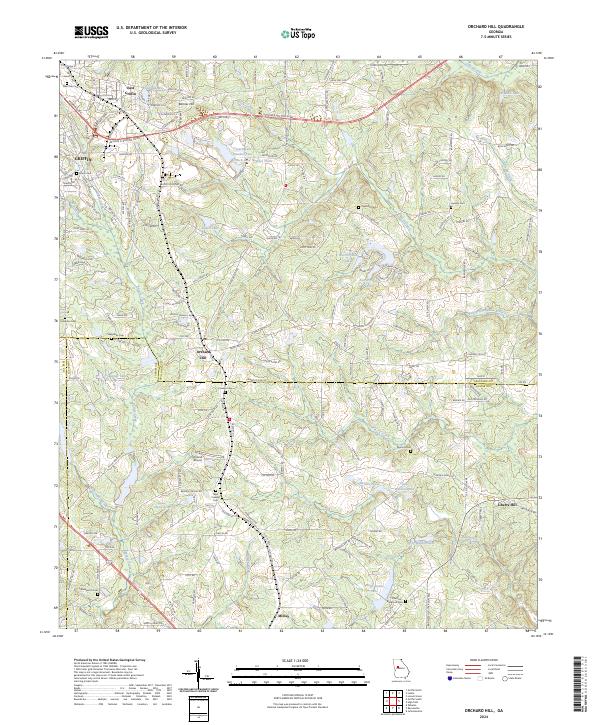 USGS Topographic Map – Orchard Hill