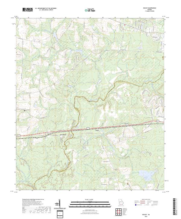 USGS Topographic Map – Ousley