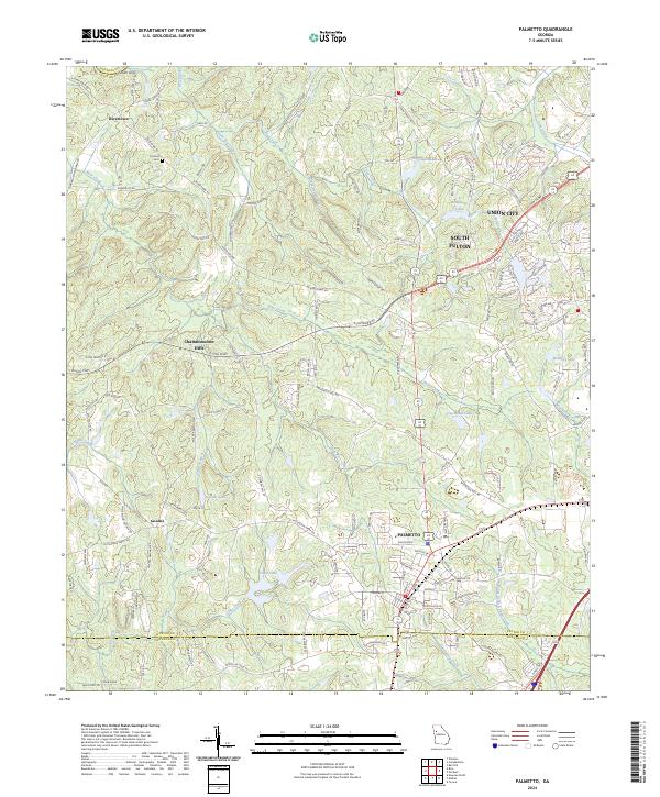 USGS Topographic Map – Palmetto