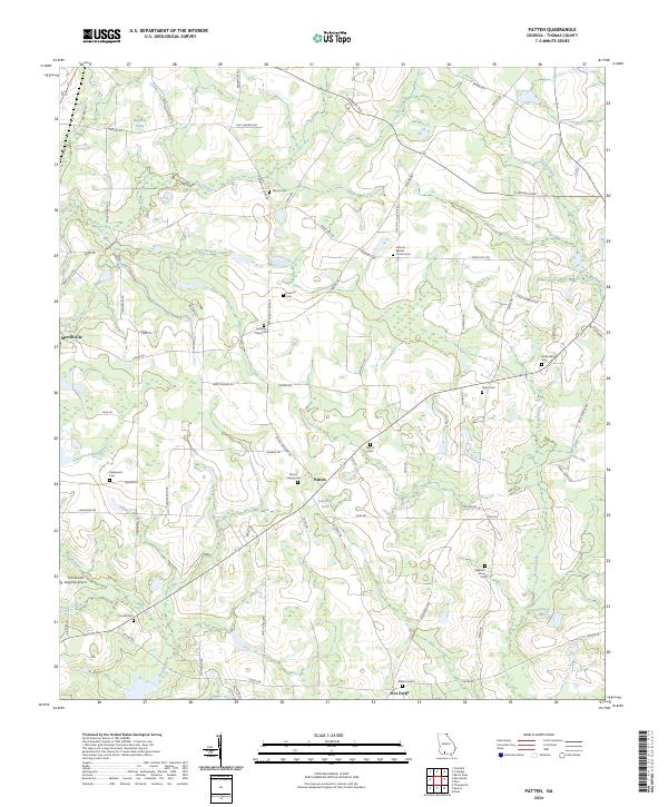 USGS Topographic Map – Patten