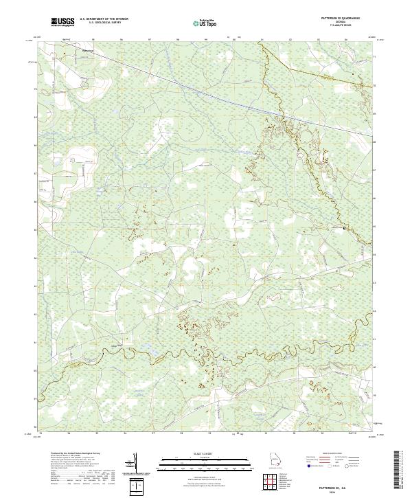 USGS Topographic Map – Patterson SE