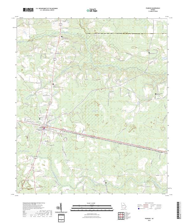 USGS Topographic Map – Pearson