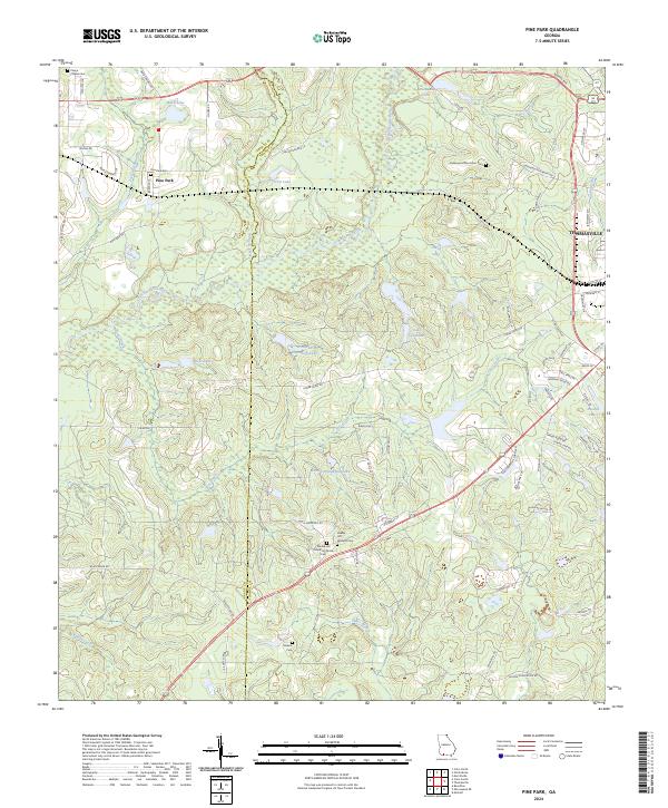 USGS Topographic Map – Pine Park