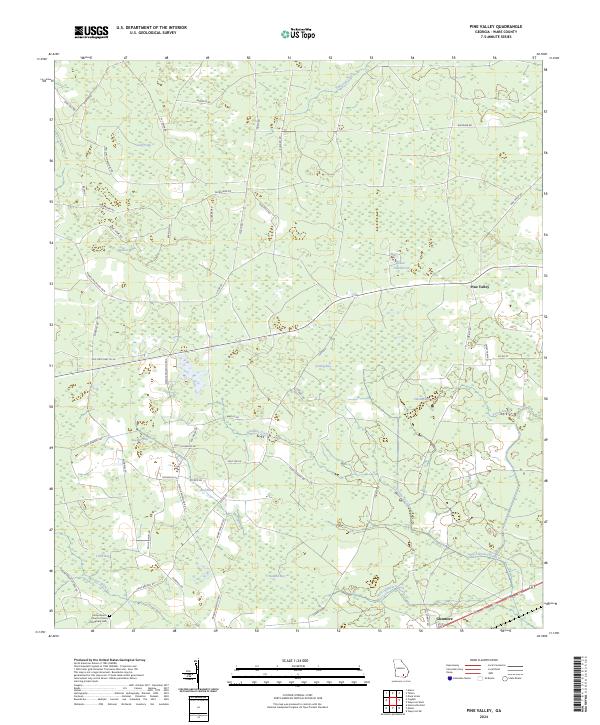 USGS Topographic Map – Pine Valley
