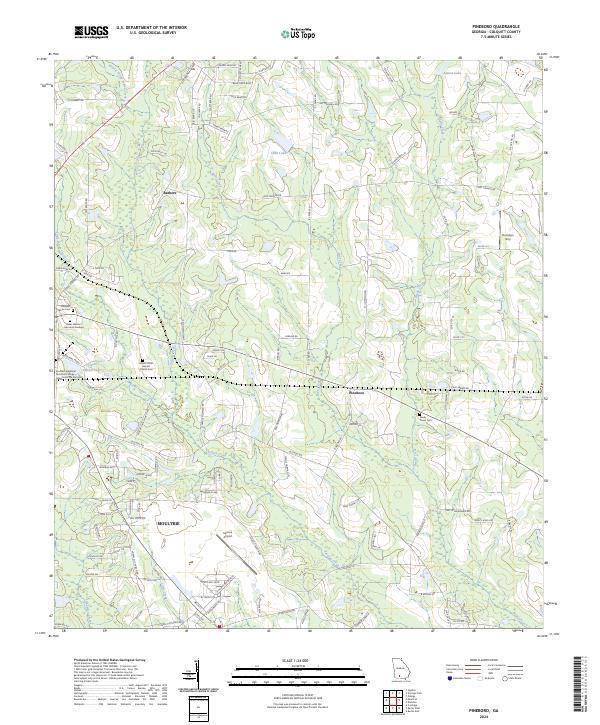 USGS Topographic Map – Pineboro