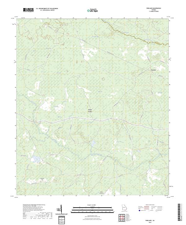 USGS Topographic Map – Pineland