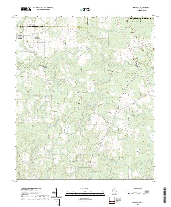 USGS Topographic Map – Pineview East