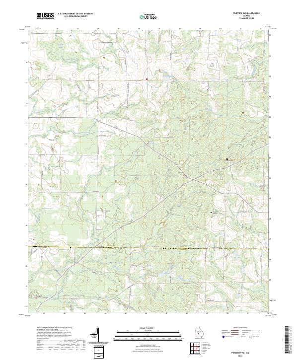 USGS Topographic Map – Pineview SW