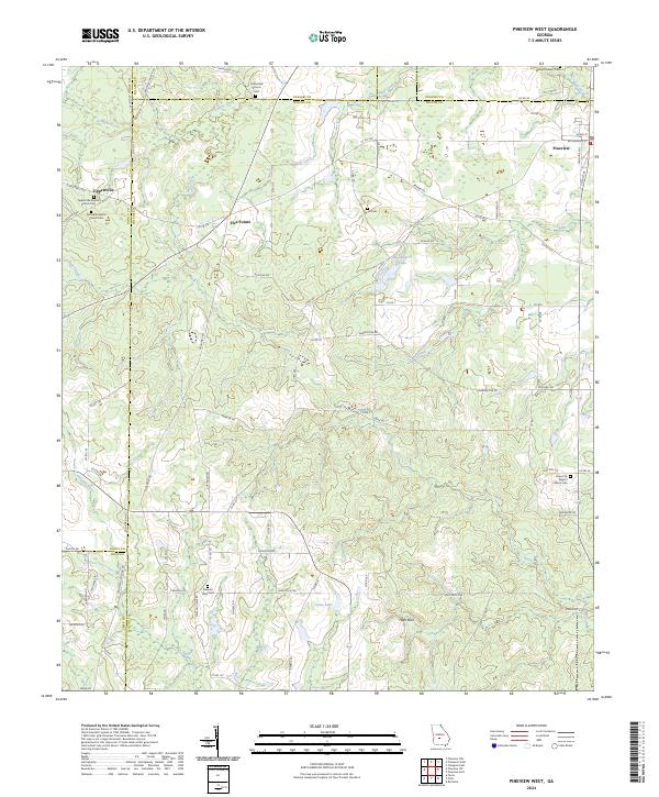 USGS Topographic Map – Pineview West