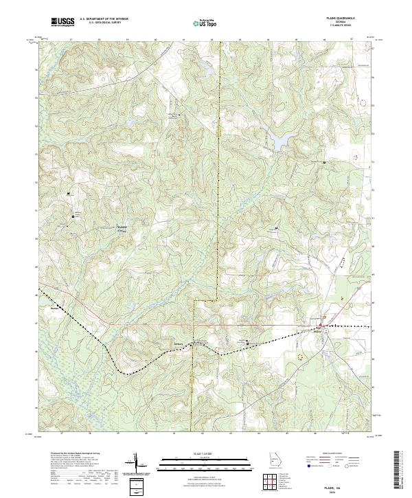 USGS Topographic Map – Plains