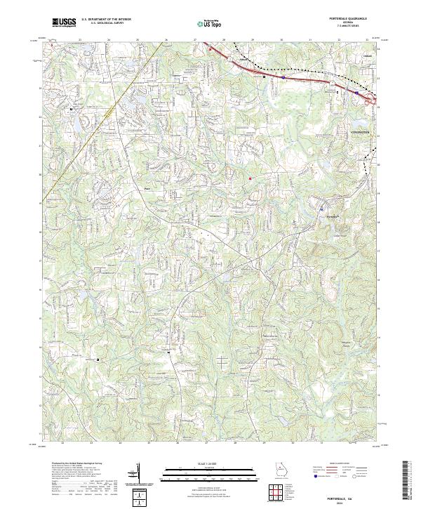 USGS Topographic Map – Porterdale