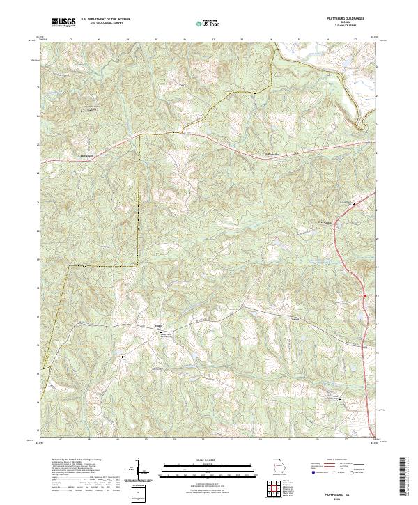 USGS Topographic Map – Prattsburg