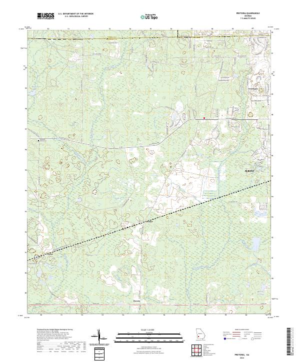 USGS Topographic Map – Pretoria