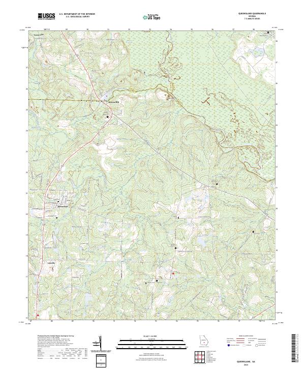 USGS Topographic Map – Queensland