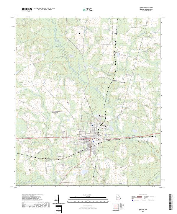 USGS Topographic Map – Quitman
