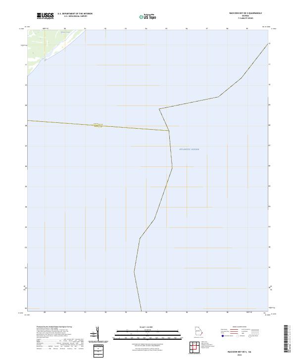 2024 Map of Raccoon Key OE S, 2024 Print