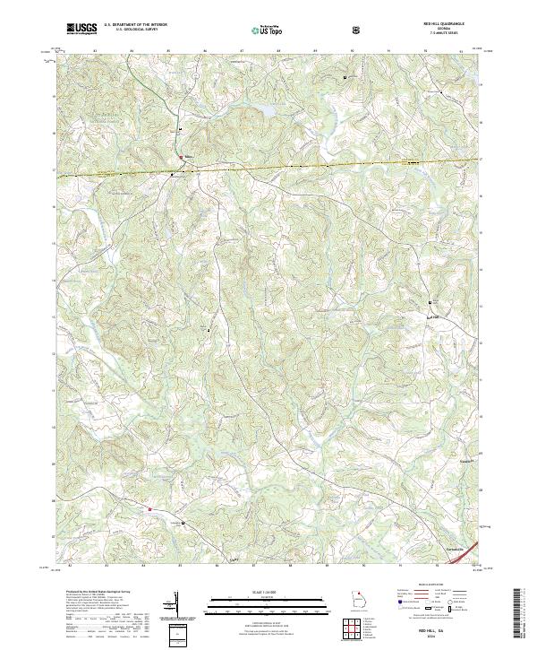 USGS Topographic Map – Red Hill